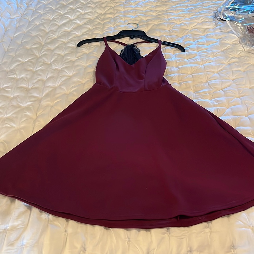 Maroon Homecoming Dress